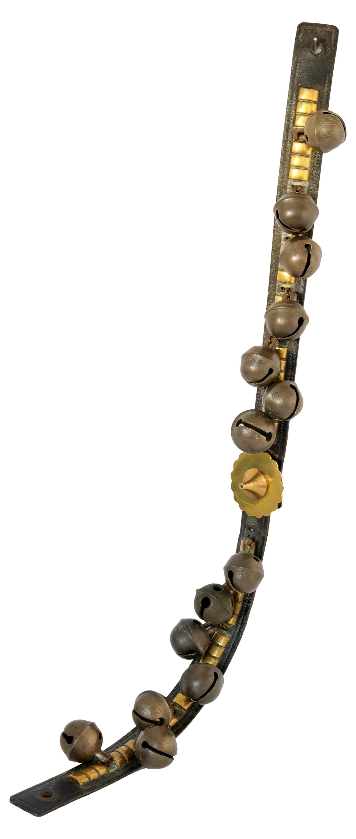 19th-C. English Victorian Jingle Bells Strap