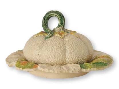 Antique English Pumpkin Serving Dish