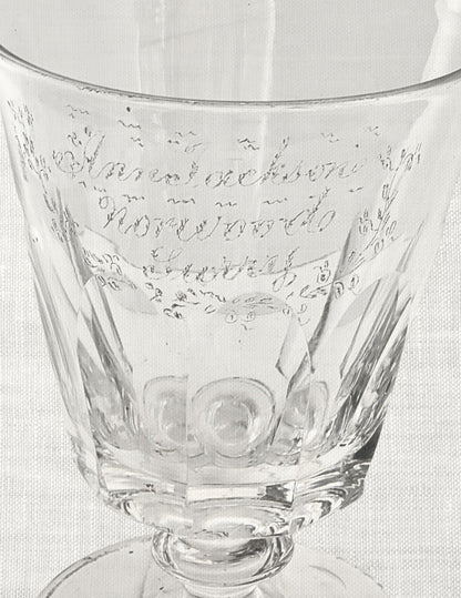 1760s Georgian Crystal Wedding Chalice