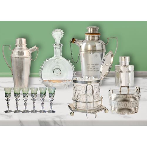 Art Deco Nude Ladies Liqueur Glasses, Set of 6