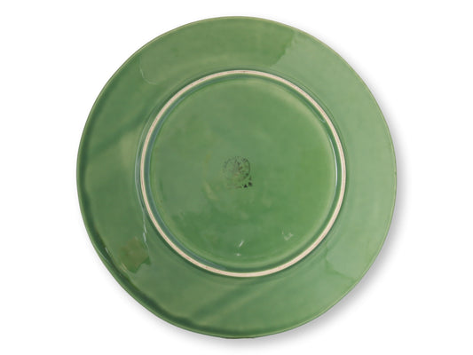 Vintage Majolica Floral Basket Plate