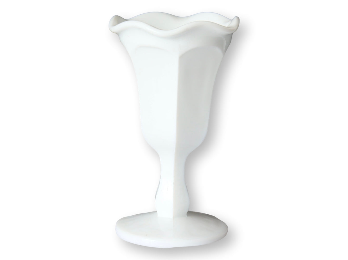 Vintage Milk Glass Parfait / Water Goblets - Set of Six