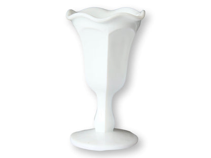 Vintage Milk Glass Parfait / Water Goblets - Set of Six