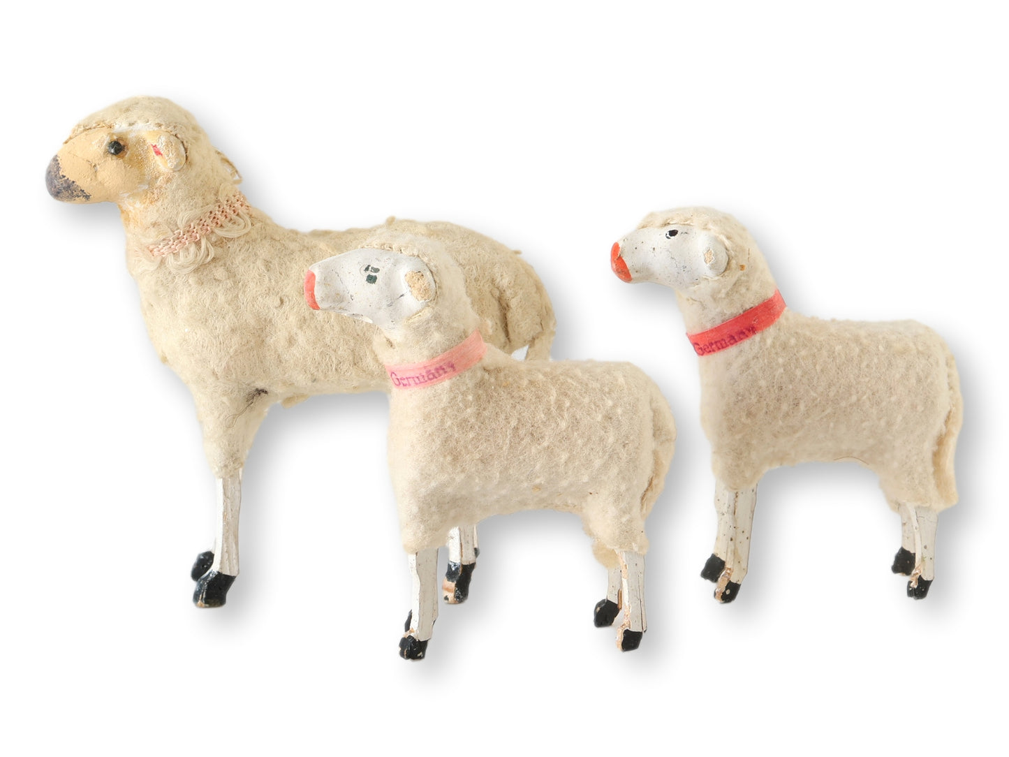 1940s German Matchstick-Leg Sheep Trio