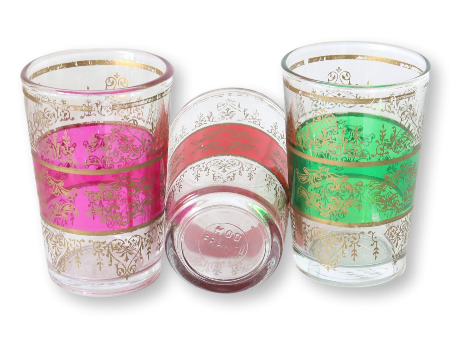 French Boho Multi Color Glasses, s/6