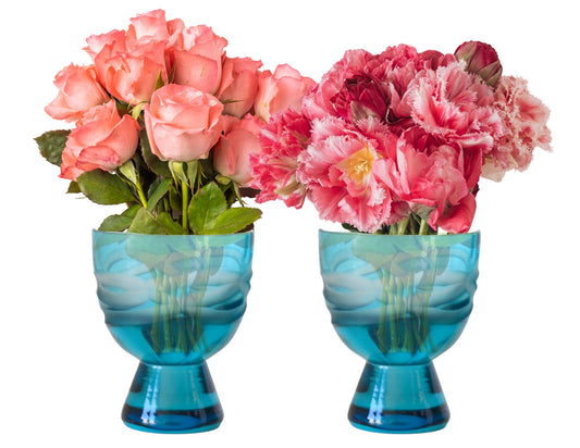 Waterford Evolution Heavy Crystal Pedestal Vases