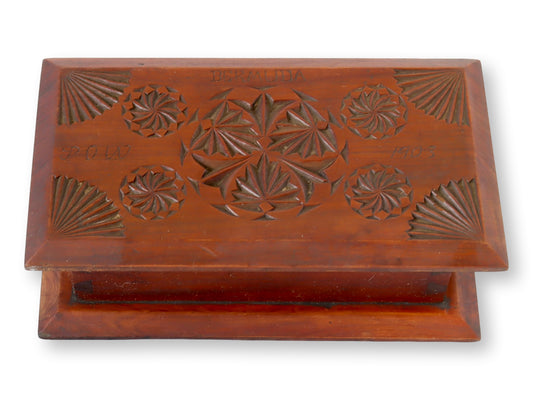 Carved French Antique Storage Box