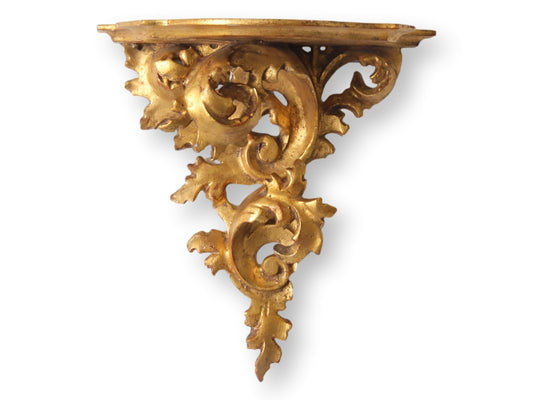 1960s Italian Gilt Wood Wall Bracket