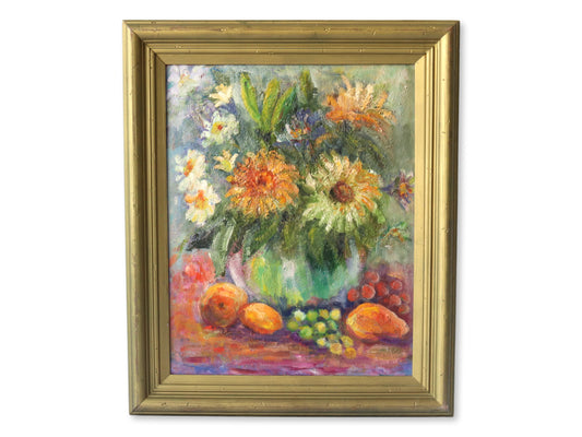 Midcentury Framed Still Life Painting