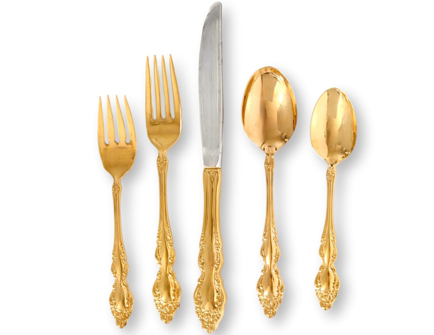 Oneida Rogers 1881 Gold Plate Cutlery, Service for 12