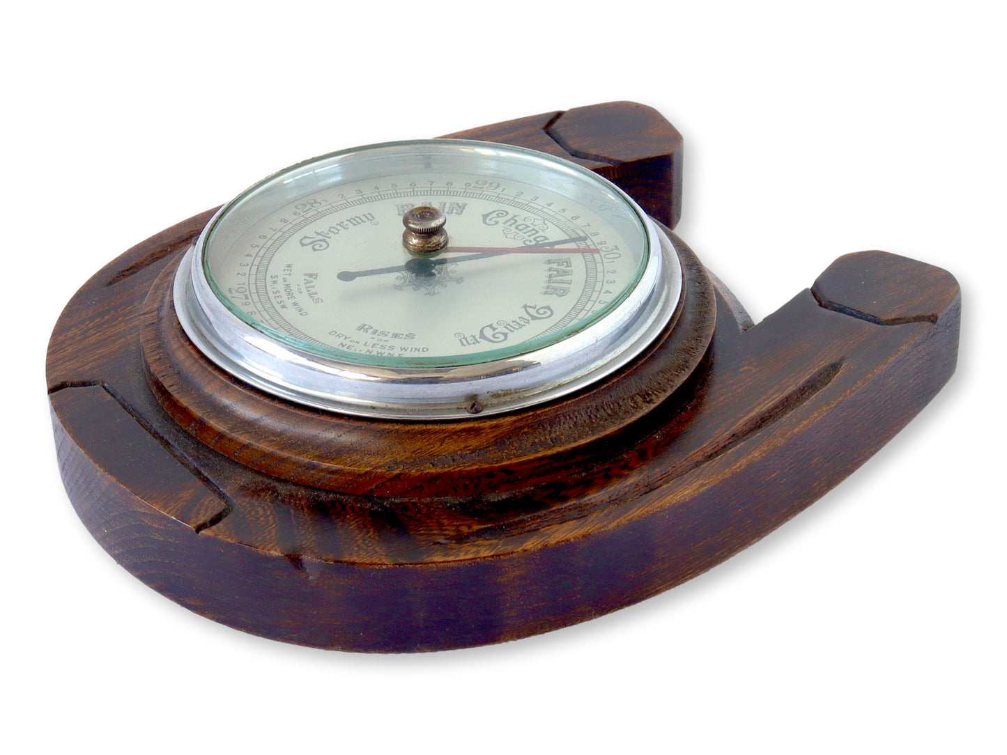 English 'Horseshoe' Wall Mount Barometer