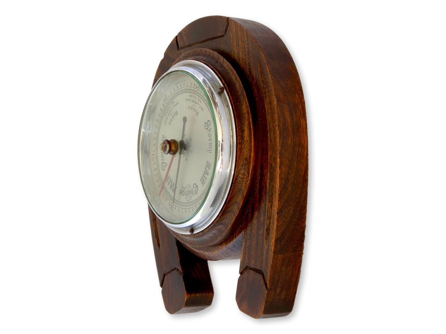 English 'Horseshoe' Wall Mount Barometer