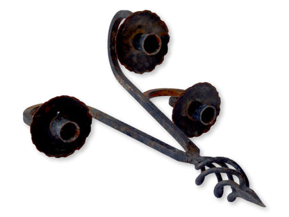 Early California Wrought Iron Candelabra