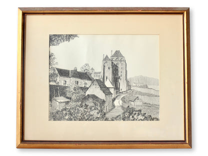 1969 Moulins-sur-Allier, France Drawing