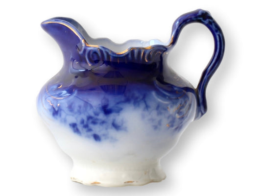 Antique Flow Blue LaBelle Cream Pitcher