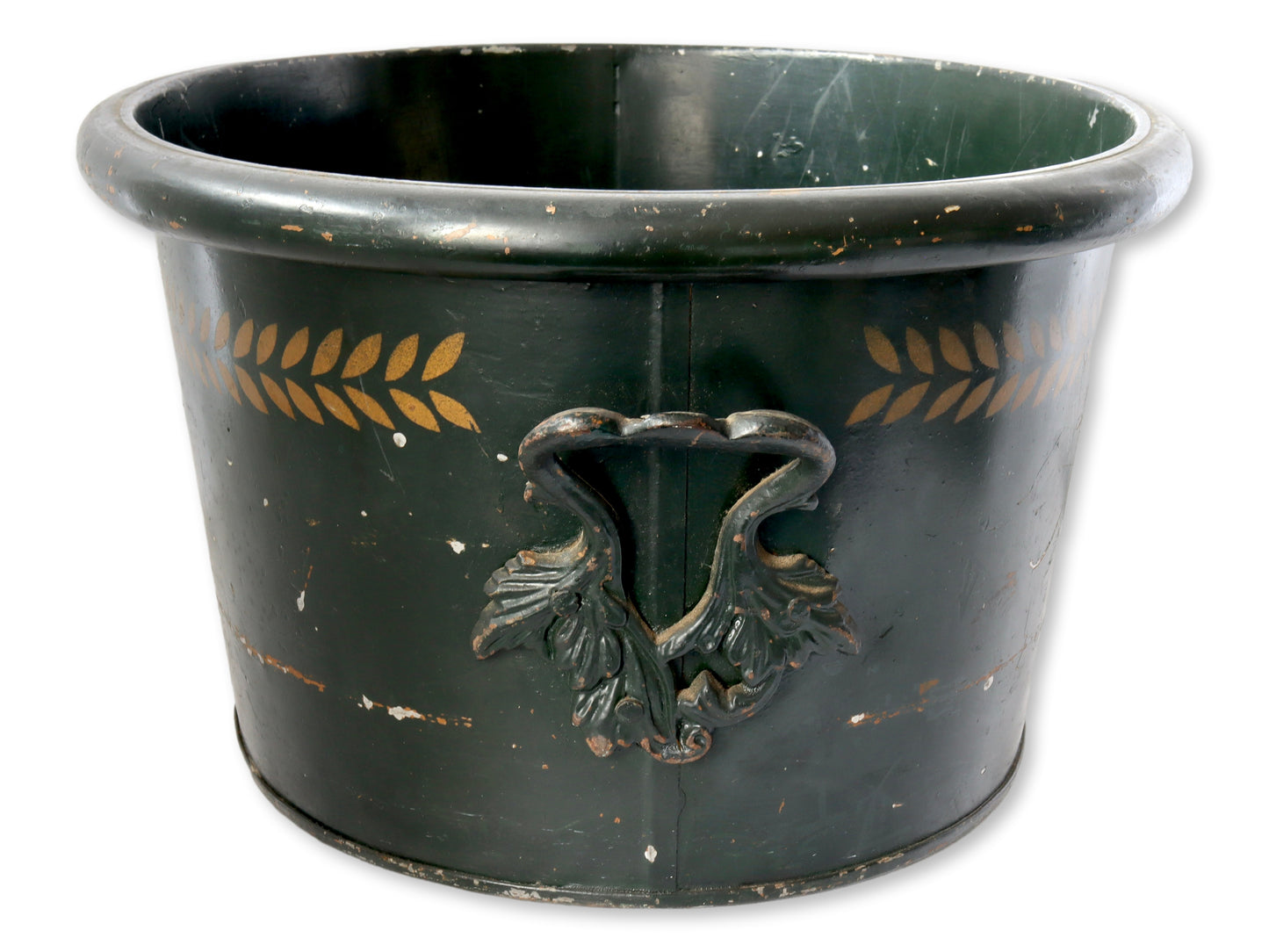 Antique Americana Metal Tole Tub