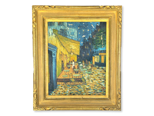 Vintage Van Gogh Cafe Terrace at Night Painting