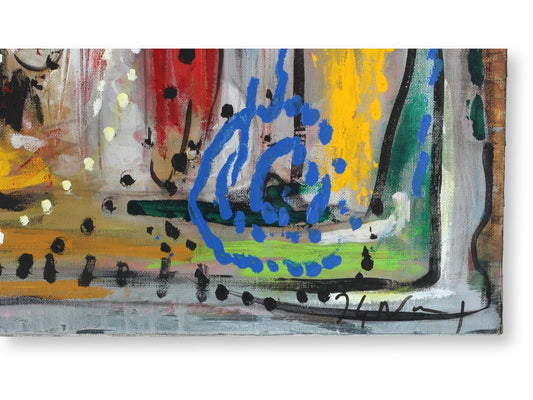 French Abstract Expressionist Oil Painting