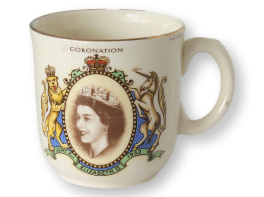 1953 Queen Elizabeth II Coronation Mug