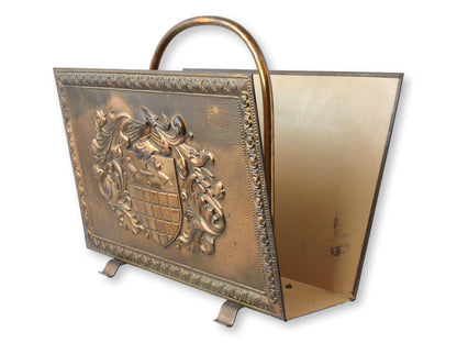 1930s French Coat of Arms Magazine Rack