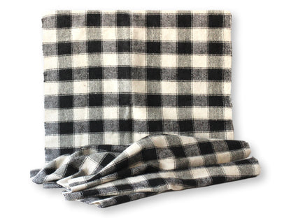 French Checkered Hemp Mohair Runner