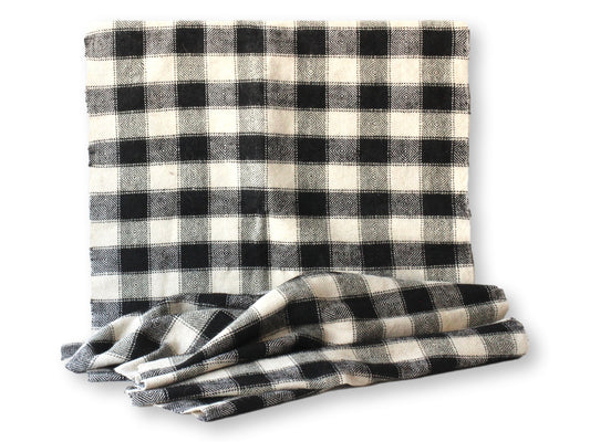 French Checkered Hemp Mohair Runner