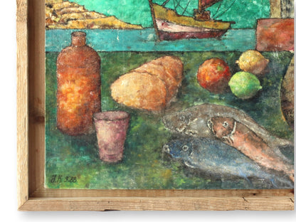 Vintage French Maritime Still Life Painting