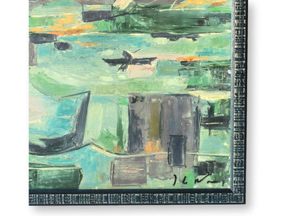 Midcentury French Abstract Landscape