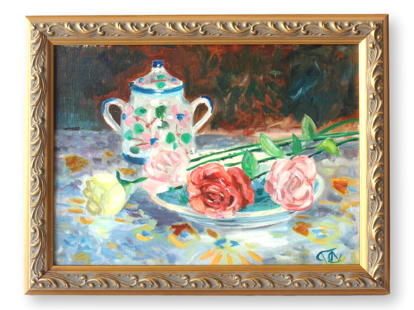 Midcentury French Floral Still Life