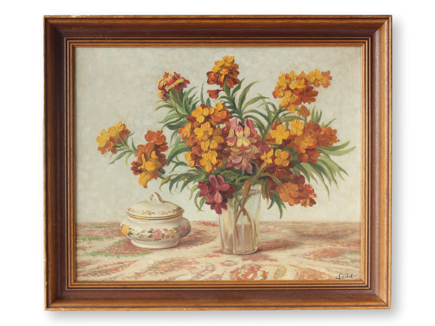 Midcentury French Floral Still-Life