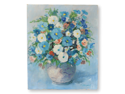 Midcentury French Floral Still-Life