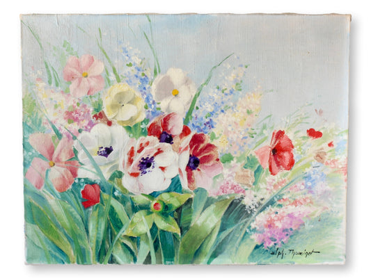 Midcentury French Floral Still Life