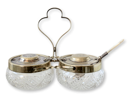 Victorian Preserves Set w/Pearl Spoon