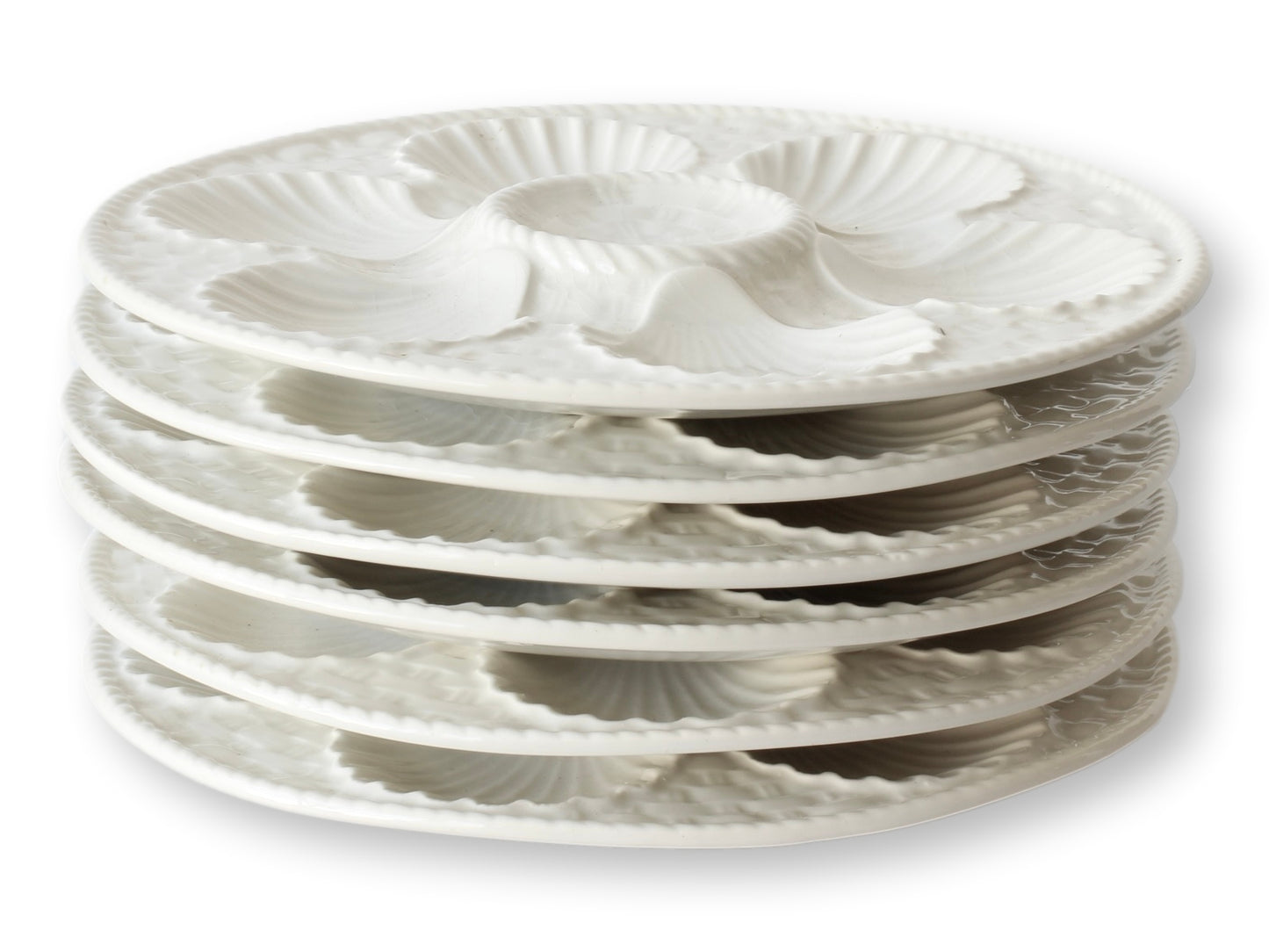 1960s French Longchamp Oyster Plates