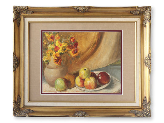 Early 1900s French Framed Still Life Painting