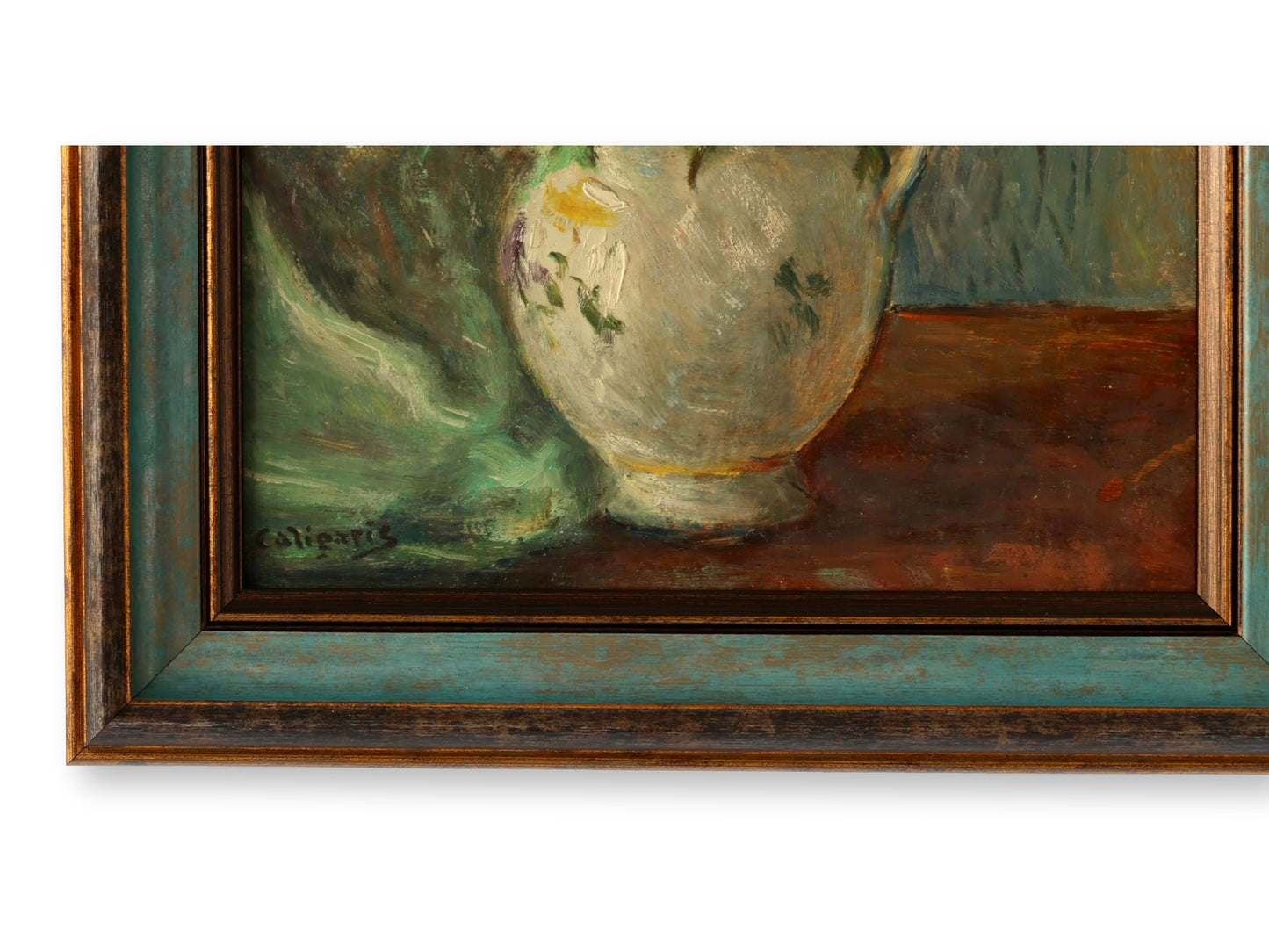 Early 1900s French Still Life Chrysanthemum Painting