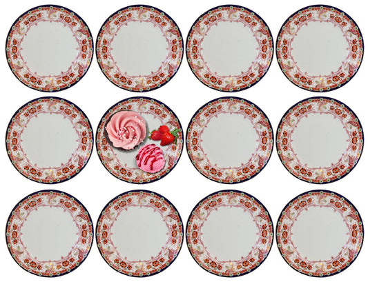 C. 1900 English Floral Dessert Plates