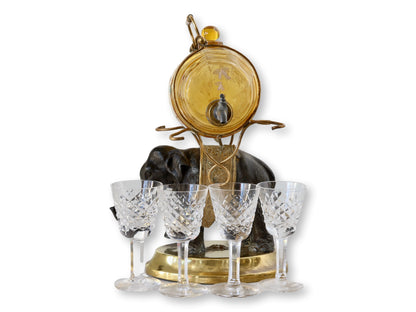 19th-Century French Bronze Elephant Liqueur Set