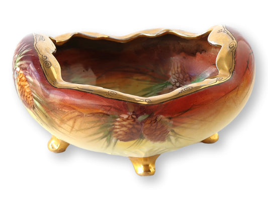 Hand-Decorated Austrian Porcelain Bowl