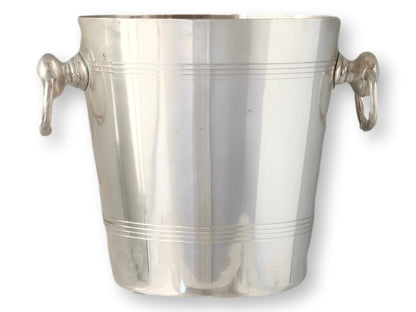 Midcentury Heavy English Silver-Plate Ice Bucket