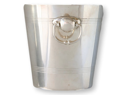 Midcentury Heavy English Silver-Plate Ice Bucket