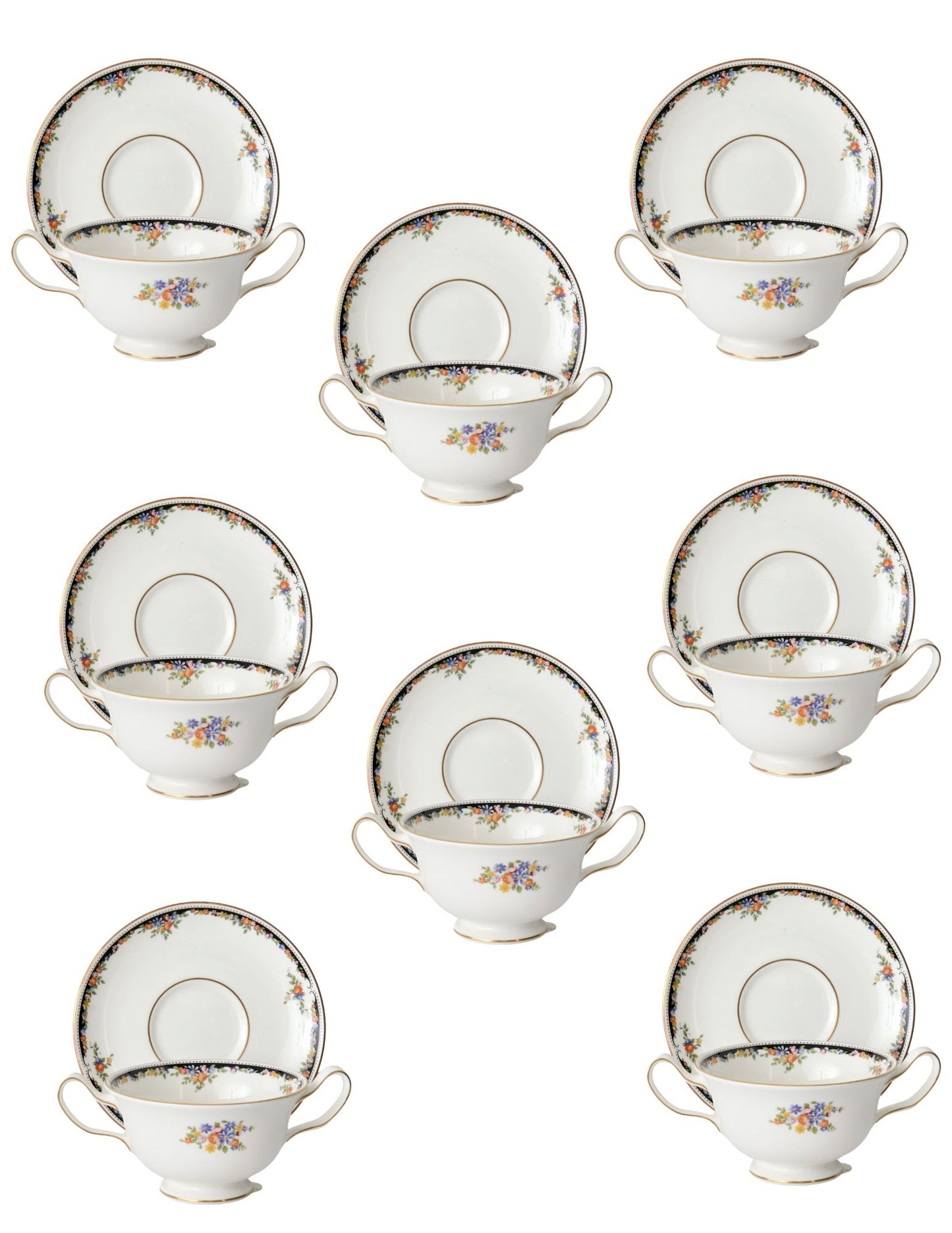 Wedgwood Osborne Cream Soup Service for 8