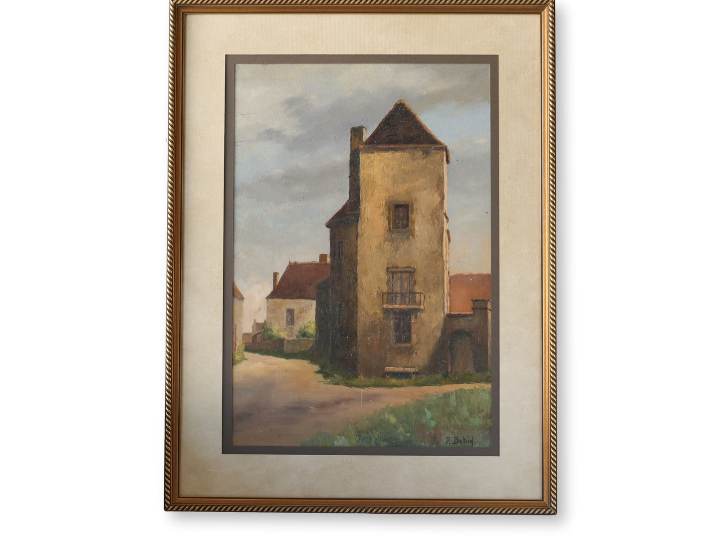 Early 1900s French Village Still Life Painting