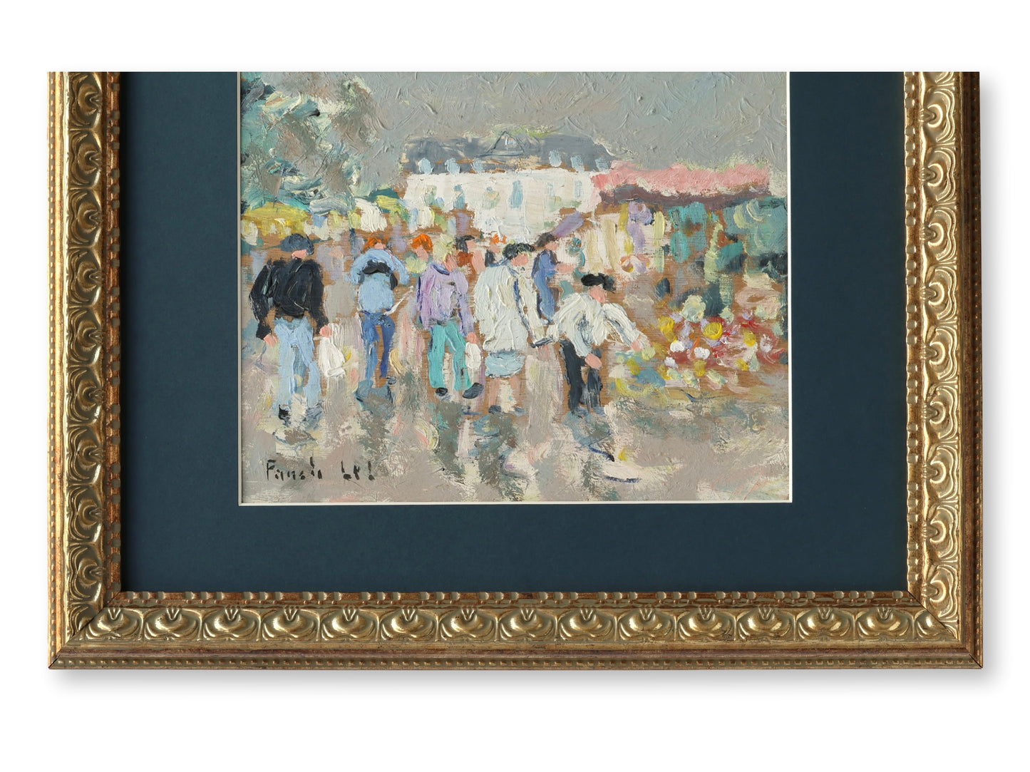 Abstract French Parisian Market Painting