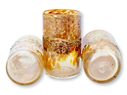 Vintage John Barber Signed Art Glass Tumblers