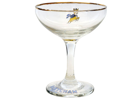 Midcentury Babycham Sparkling Wine Stems / Cocktail Coupes