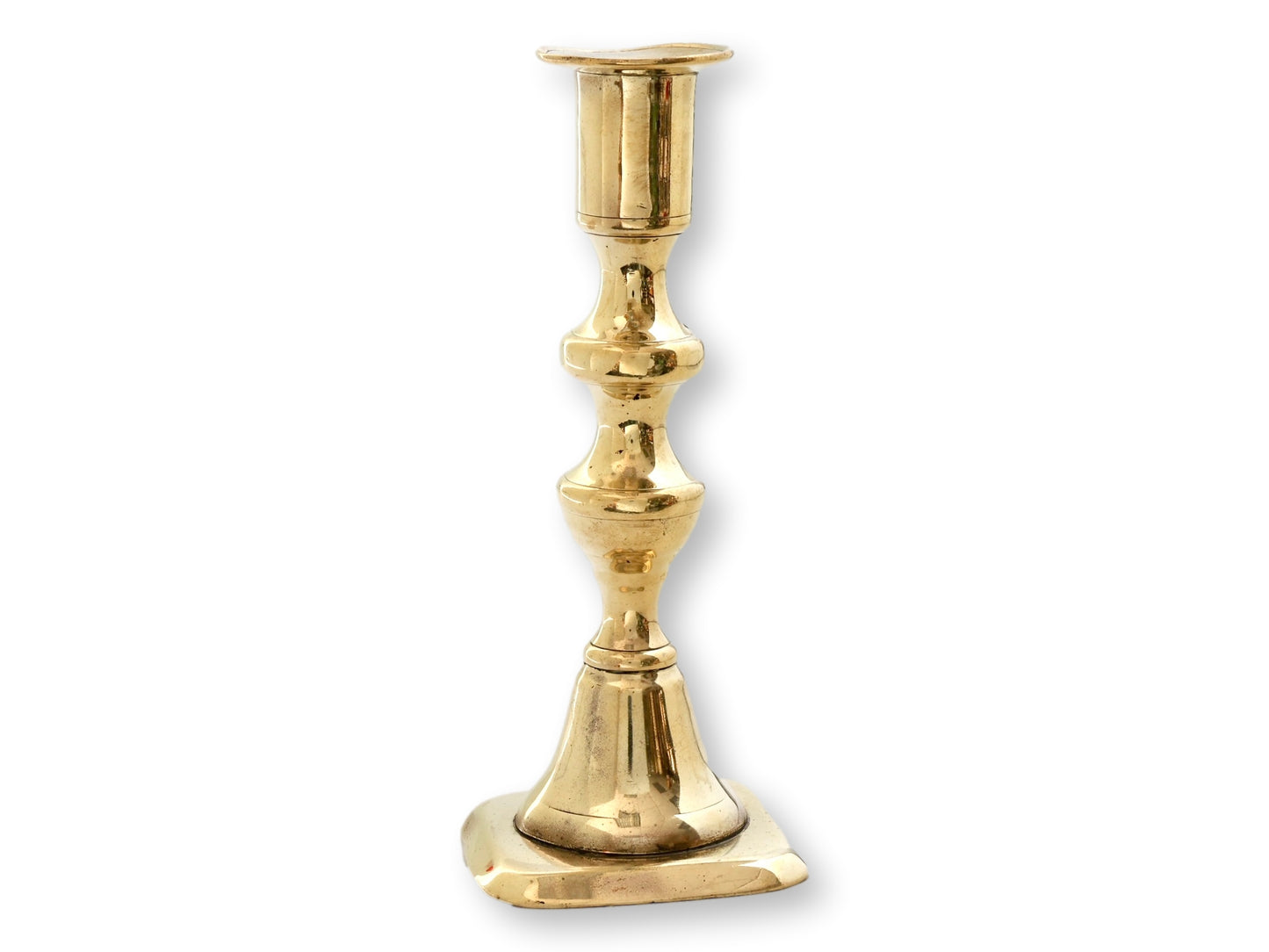 C. 1820s Grouping of English Georgian Brass Candlesticks | Set of 6