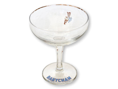 Midcentury Babycham Sparkling Wine / Champagne Stems