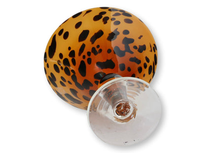 Amici Hand-Blown Italian Leopard Martini Glasses