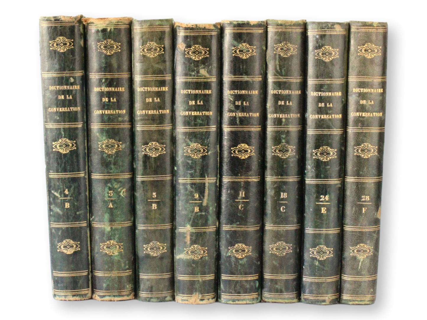 1833 French "Dictionnaire De La Conversation Et De La Lecture" Books, Set of 8